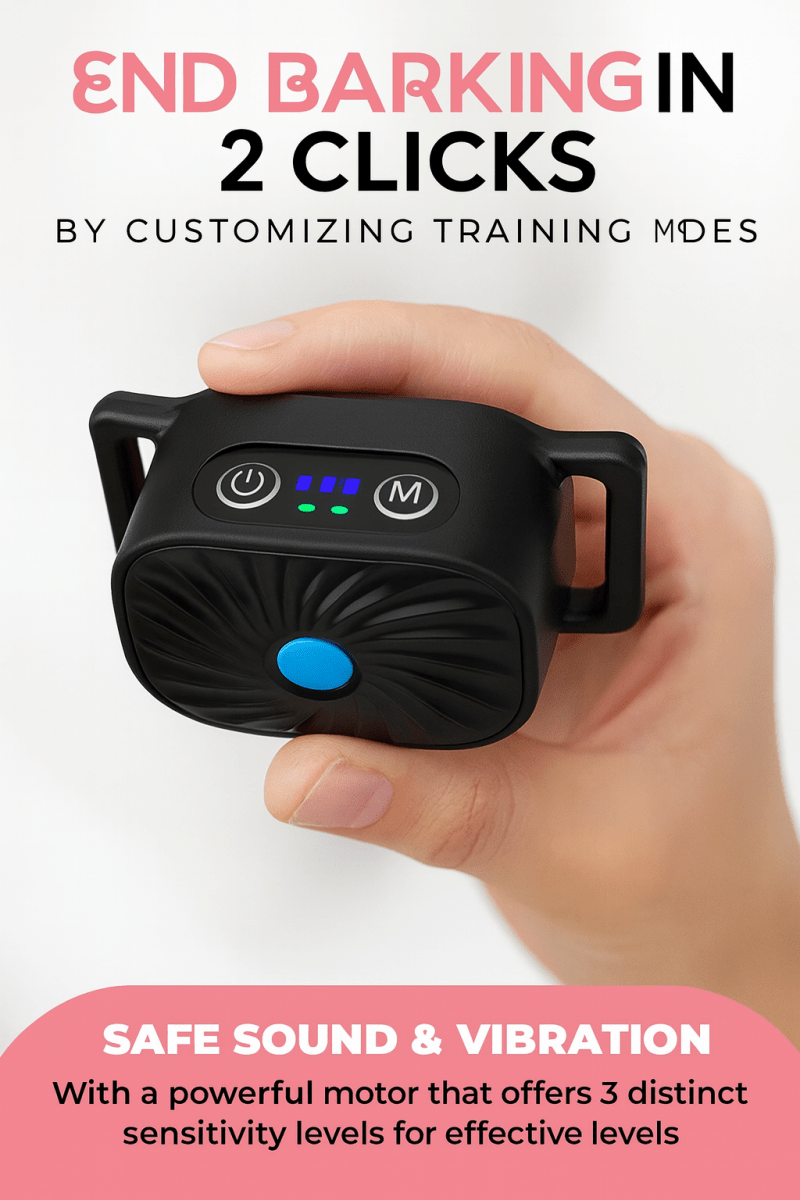 BarkLess Nano – Gentle Anti-Bark Collar for Puppies & Small Dogs