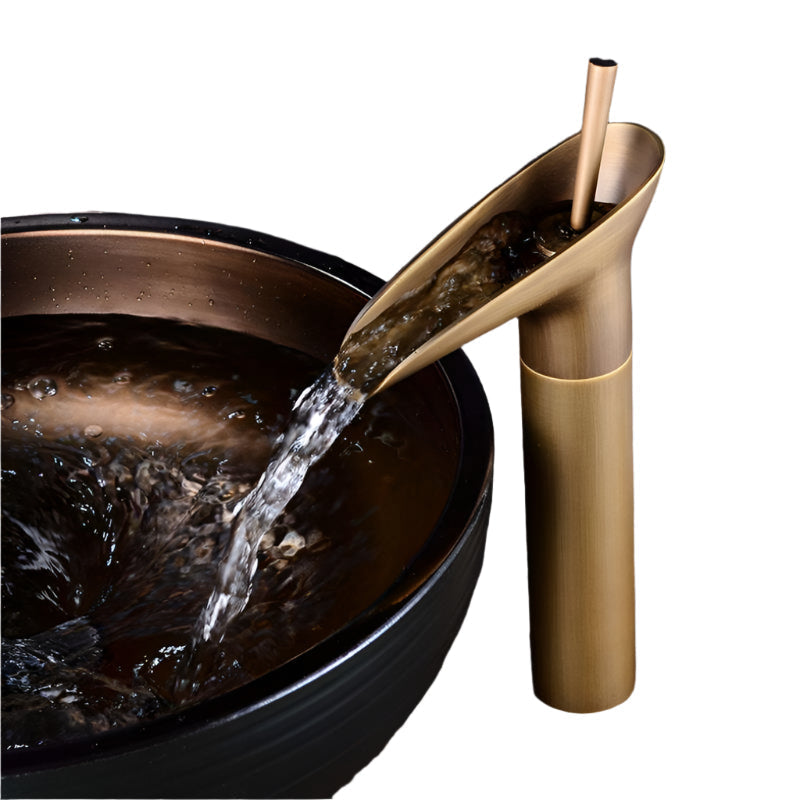 AquaCascade waterfall faucet for the sink