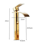 Vanity faucet waterfall faucet brass vanity faucet mixer tap