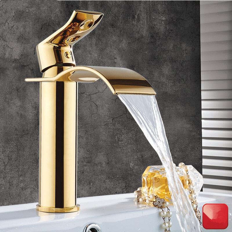 Vanity faucet waterfall faucet brass vanity faucet mixer tap
