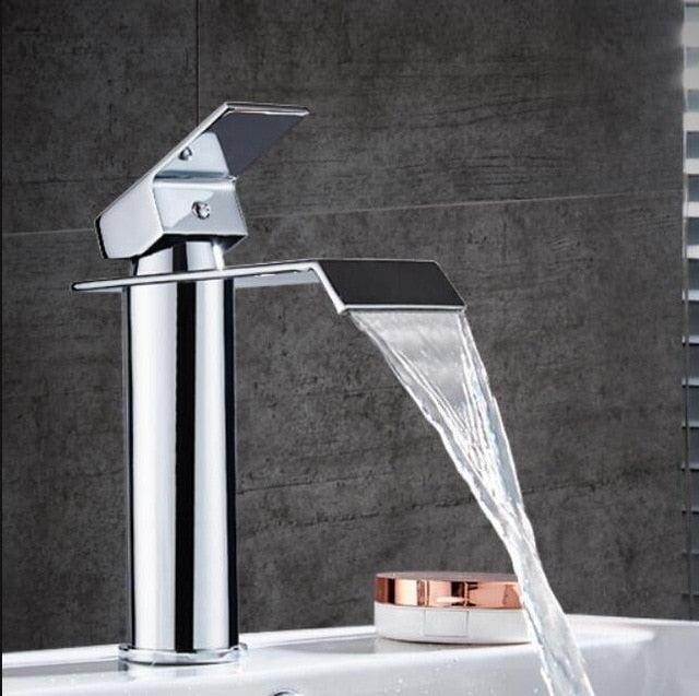 Vanity faucet waterfall faucet brass vanity faucet mixer tap