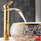 Vanity faucet waterfall faucet brass vanity faucet mixer tap