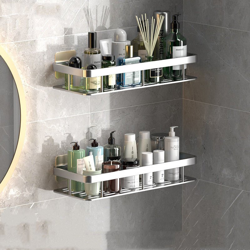 Bathroom shelves (no drilling)