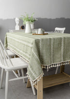 Batillo Linen Tablecloth | Tablecloth, Indoor & Outdoor