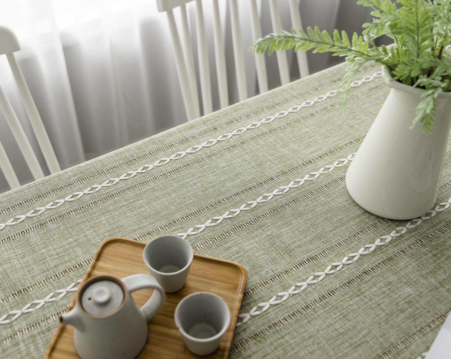 Batillo Linen Tablecloth | Tablecloth, Indoor & Outdoor