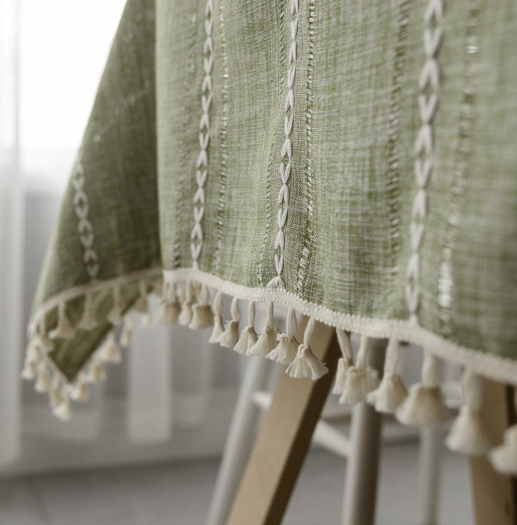 Batillo Linen Tablecloth | Tablecloth, Indoor & Outdoor