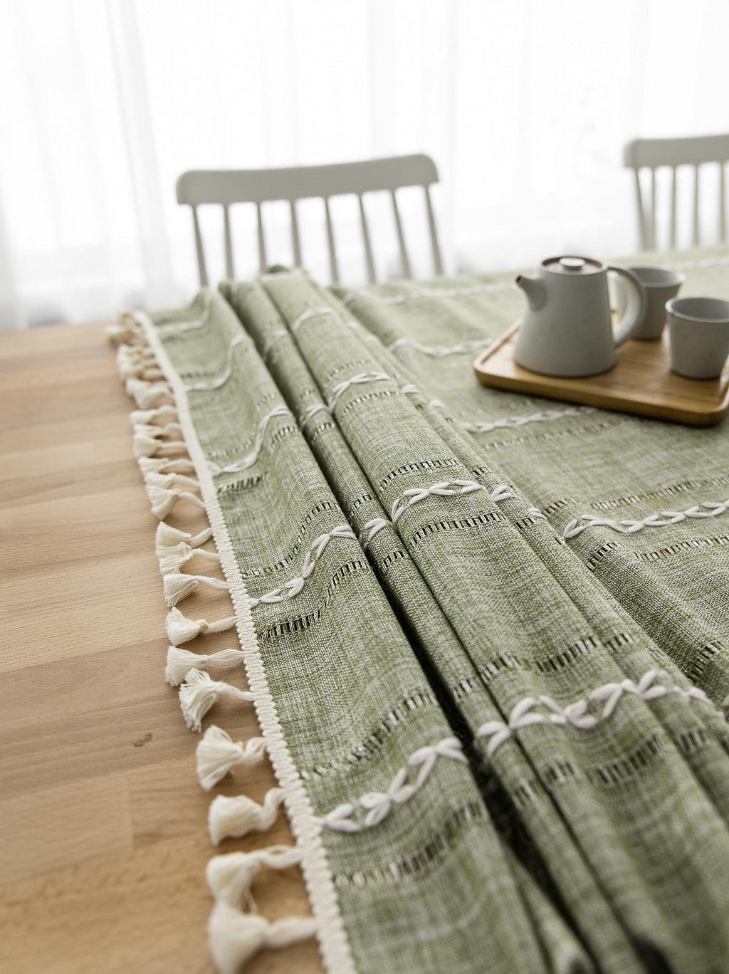 Batillo Linen Tablecloth | Tablecloth, Indoor & Outdoor