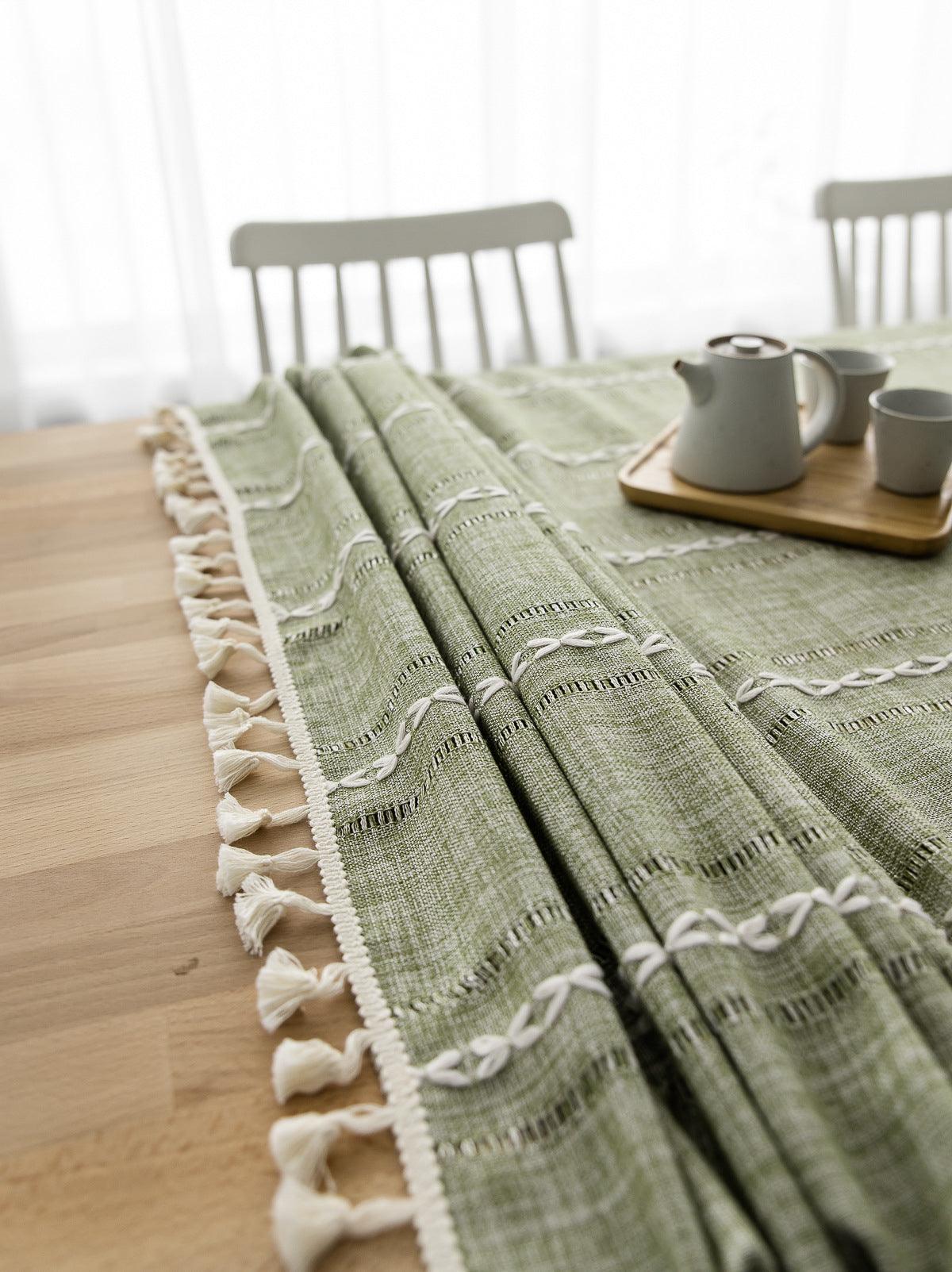 Batillo Linen Tablecloth | Tablecloth, Indoor & Outdoor