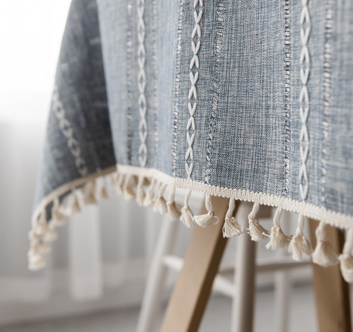 Batillo Linen Tablecloth | Tablecloth, Indoor & Outdoor