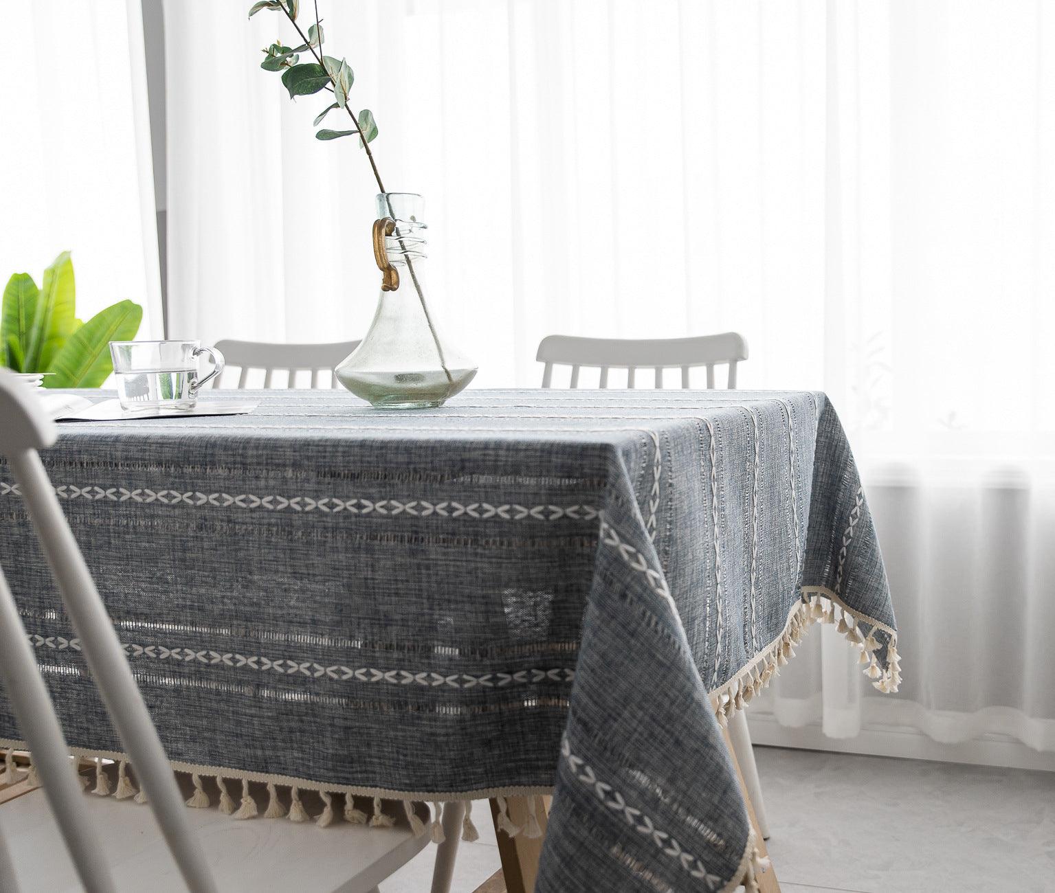 Batillo Linen Tablecloth | Tablecloth, Indoor & Outdoor
