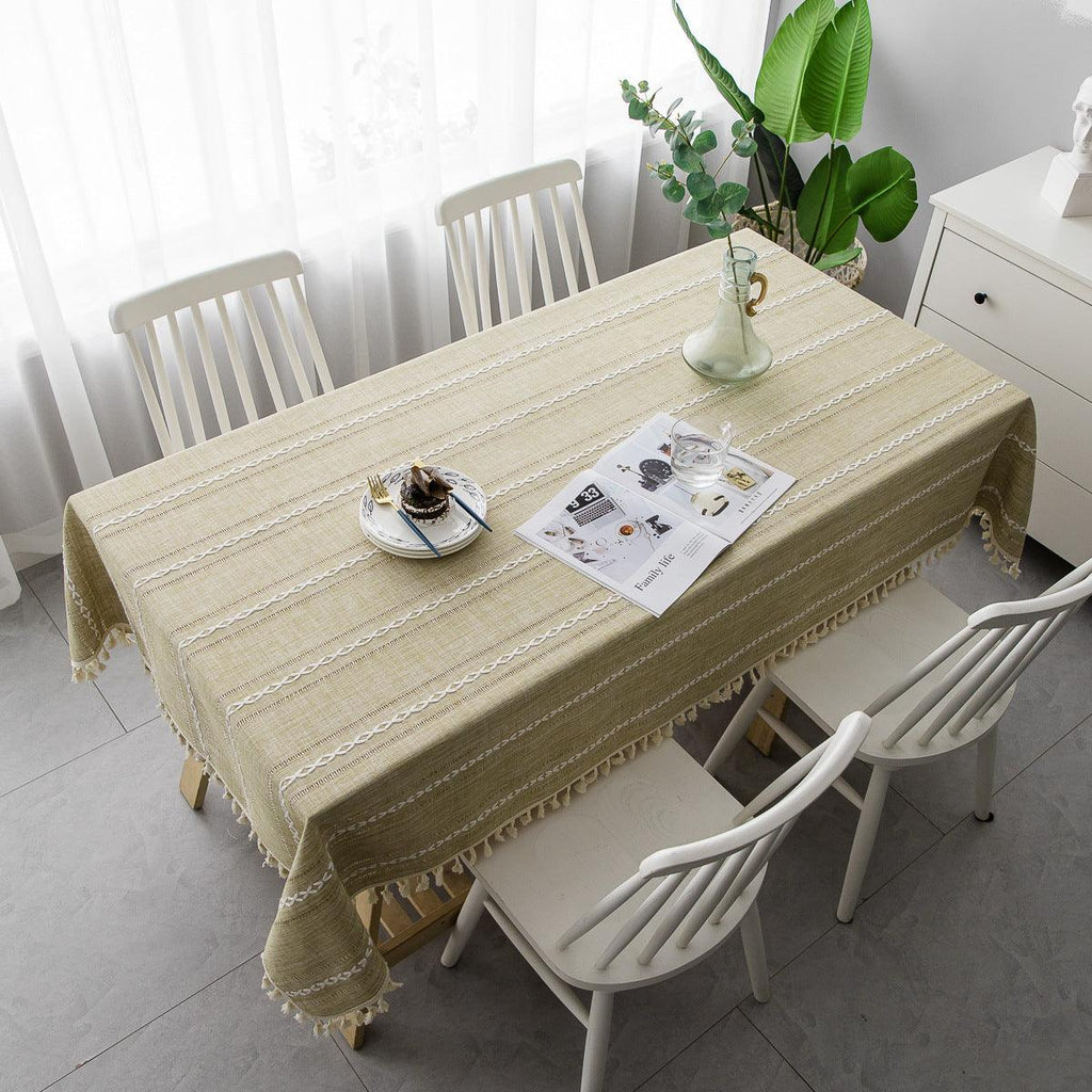 Batillo Linen Tablecloth | Tablecloth, Indoor & Outdoor