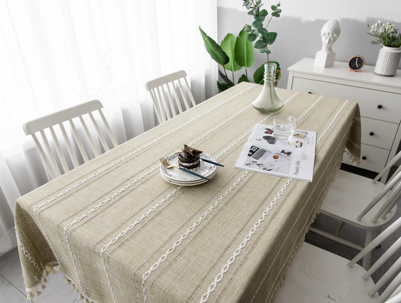 Batillo Linen Tablecloth | Tablecloth, Indoor & Outdoor