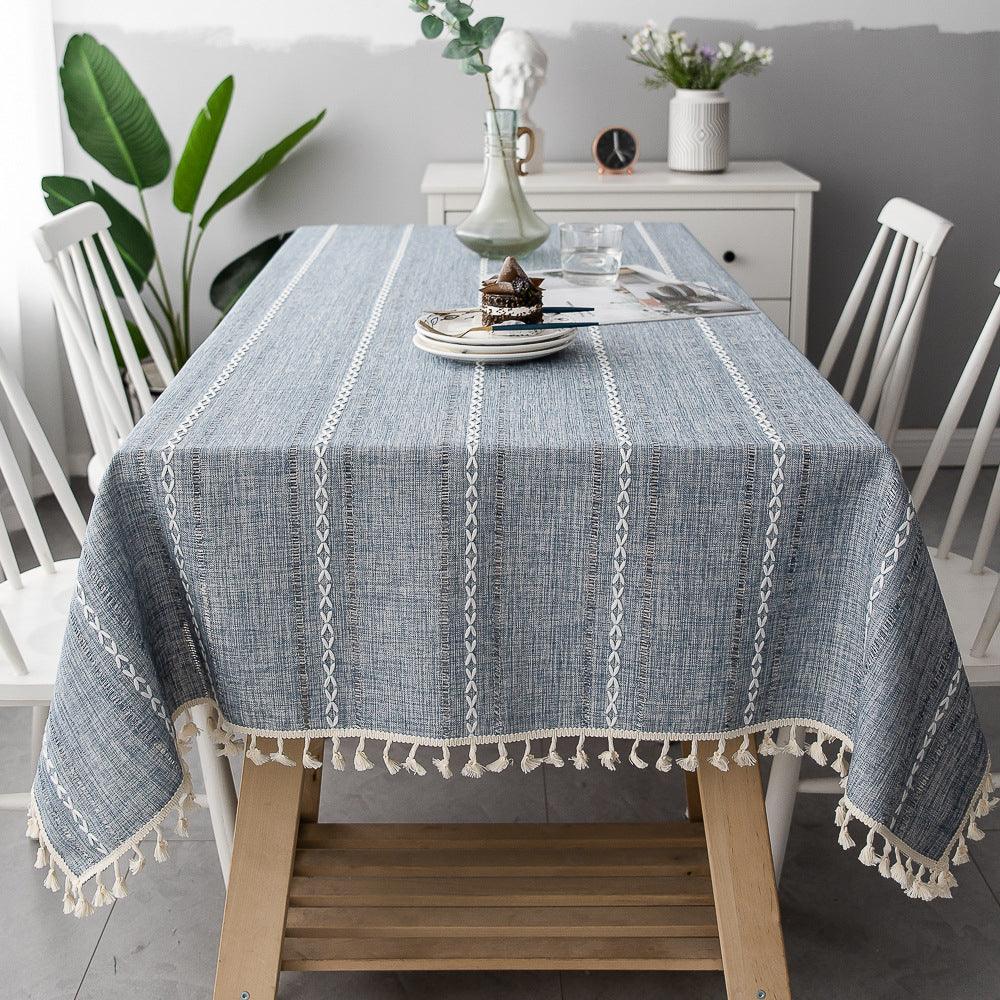 Batillo Linen Tablecloth | Tablecloth, Indoor & Outdoor