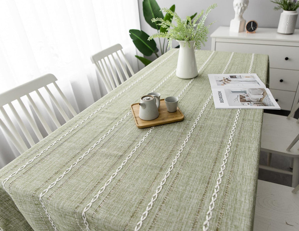 Batillo Linen Tablecloth | Tablecloth, Indoor & Outdoor