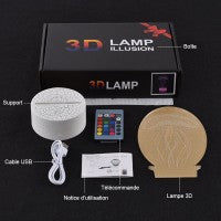 3D Lamp Marvel Black Panther Stealth
