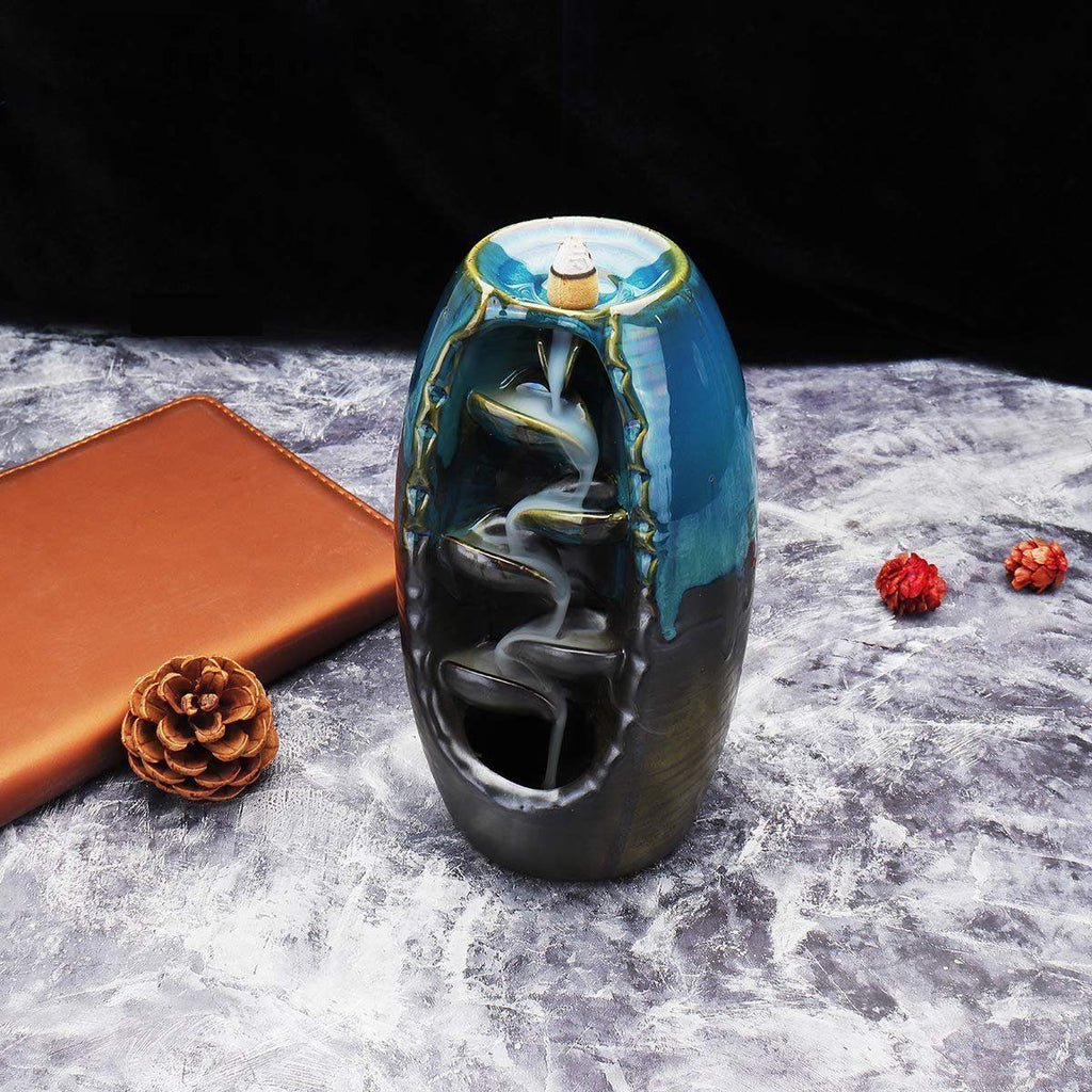 ZenFlow - Handcrafted incense holder with fascinating waterfall incense effect