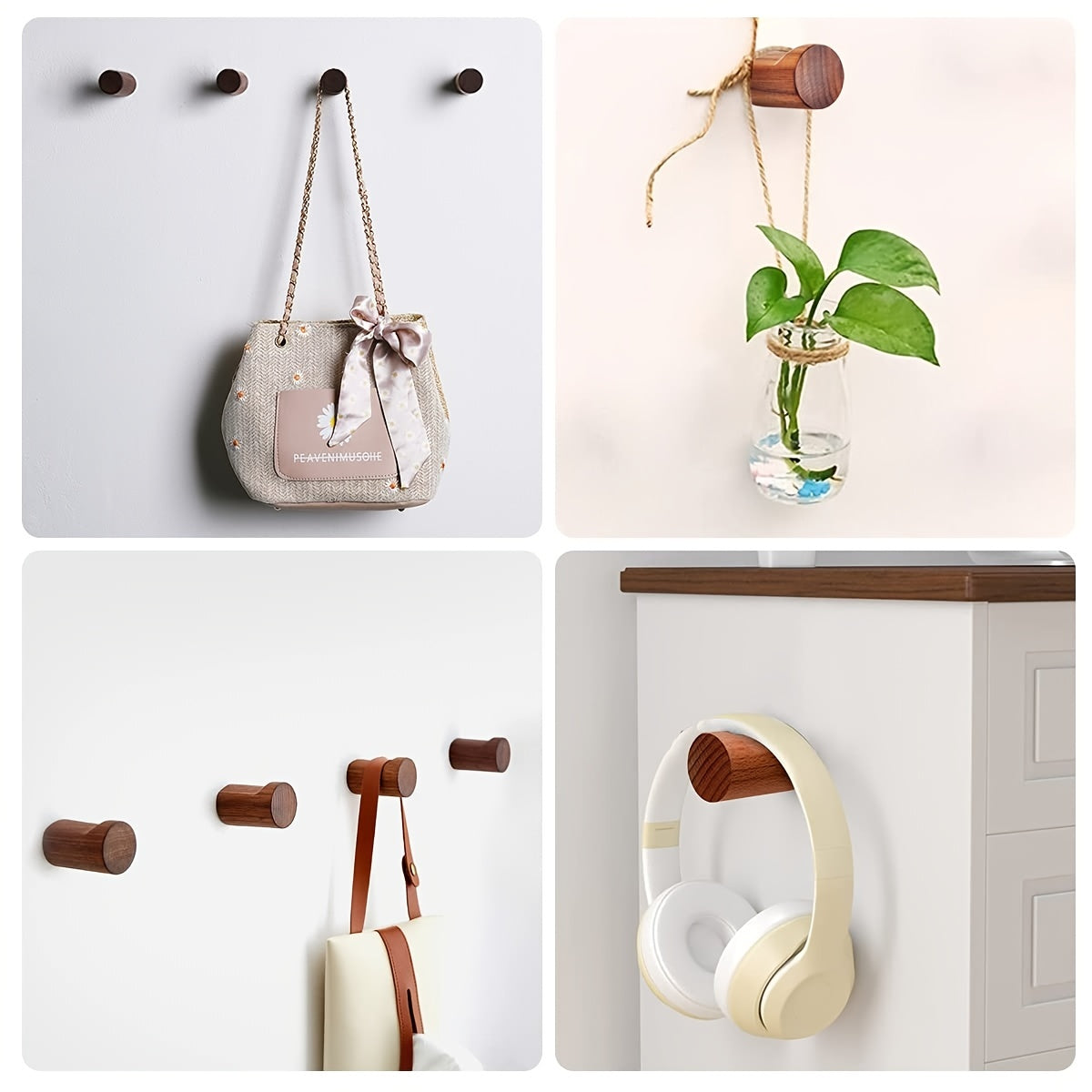 Walnut Wood Wall Hook