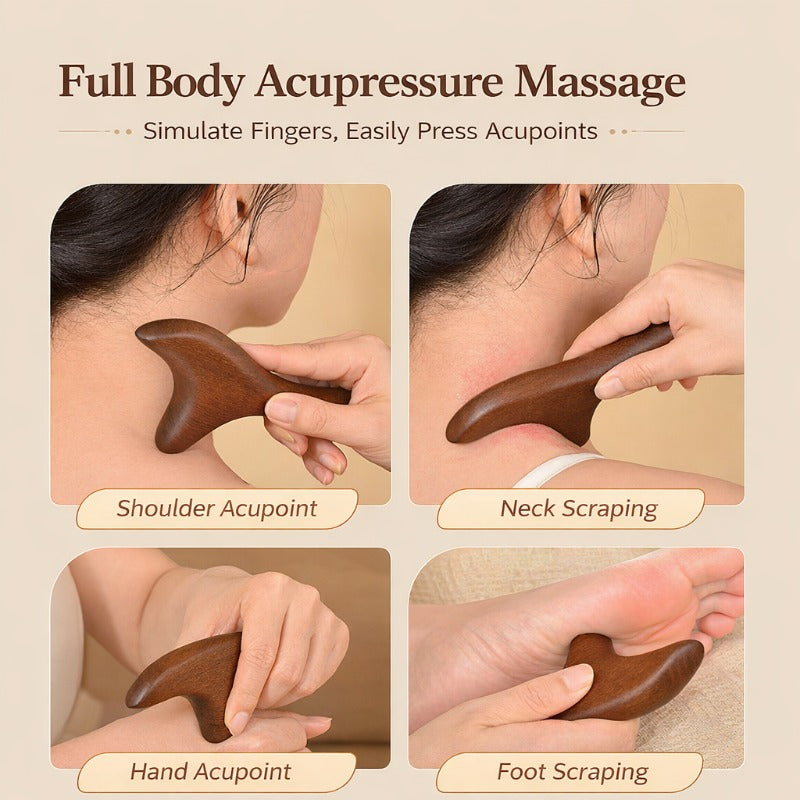 Natural Wood Foot Massager