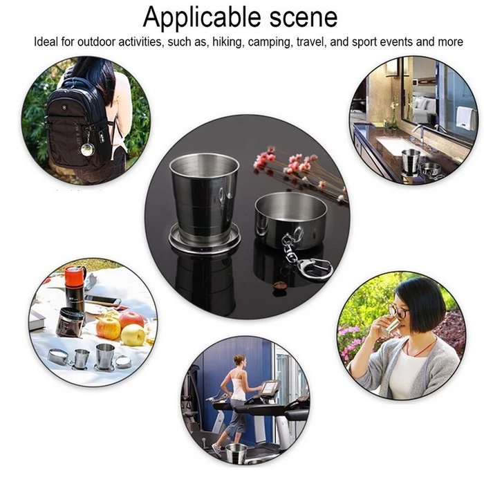 Foldable Cup made of Stainless Steel