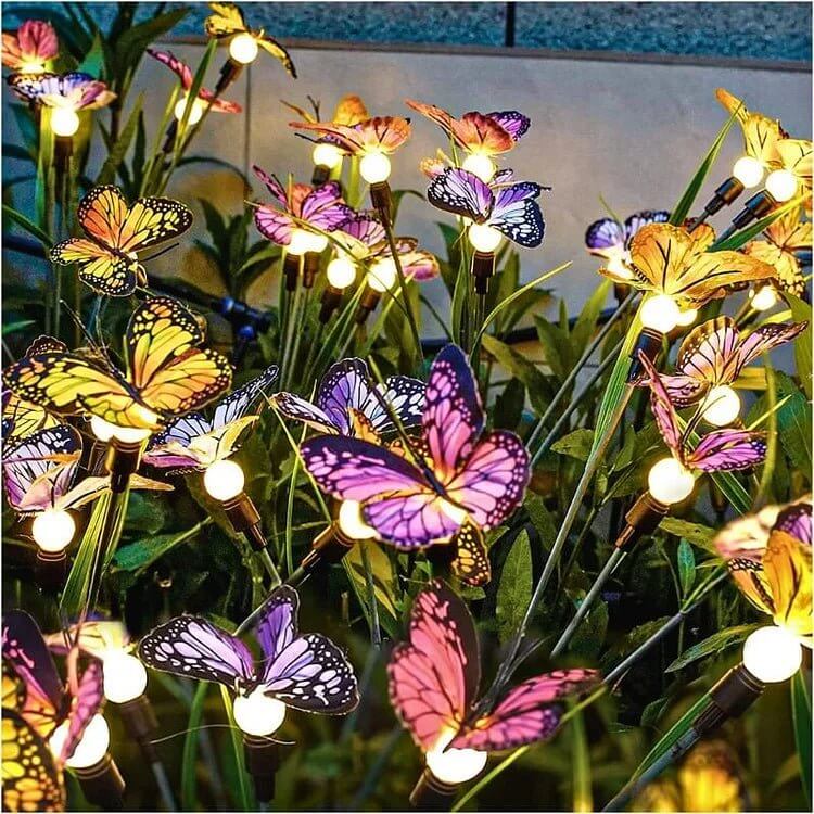 Solar Butterfly LED Garden Light with 3 Light Modes and IP65 Rating