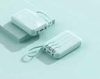 10000mAh Portable Power Bank with Cables
