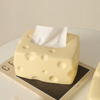 3D Cheese Design Tissue Holder for Creativity