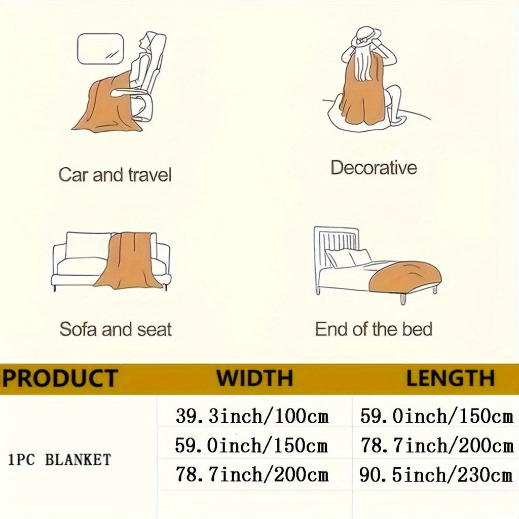 LuxeFleece – Elegant French Style Blanket for Comfort