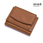 RFID Blocking Wallet | Compact Leather Card Holder | Slim Travel Accessory for Men & Women