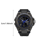 Men's Double Display Waterproof Luminous Watch