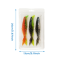 Rubber fish with multiple segments