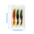 Rubber fish with multiple segments