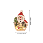 LED Christmas Wooden Ornaments Lighting