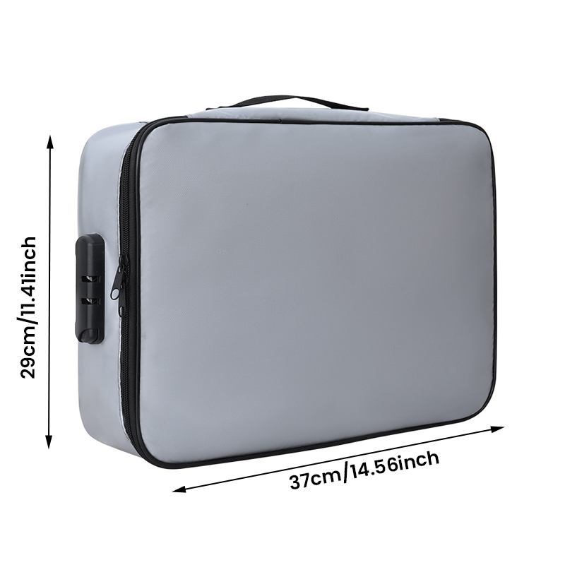 Waterproof and fireproof sealable document storage bag