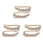 Seven Star Diamond Stud Earrings