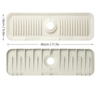 Silicone sink faucet splash guard mat