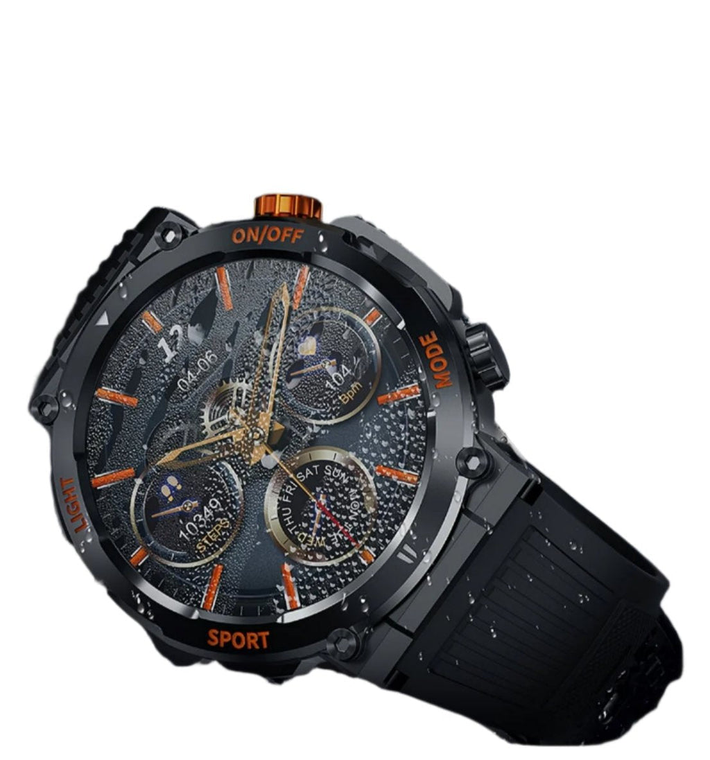 Jack - Waterproof Smartwatch with LED Flashlight and Sleep Monitor