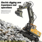 Remote-Controlled Excavator with 11 Functions for Realistic Construction Site Feel