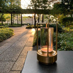 Wireless Lantern Lamp with Crystal Shade