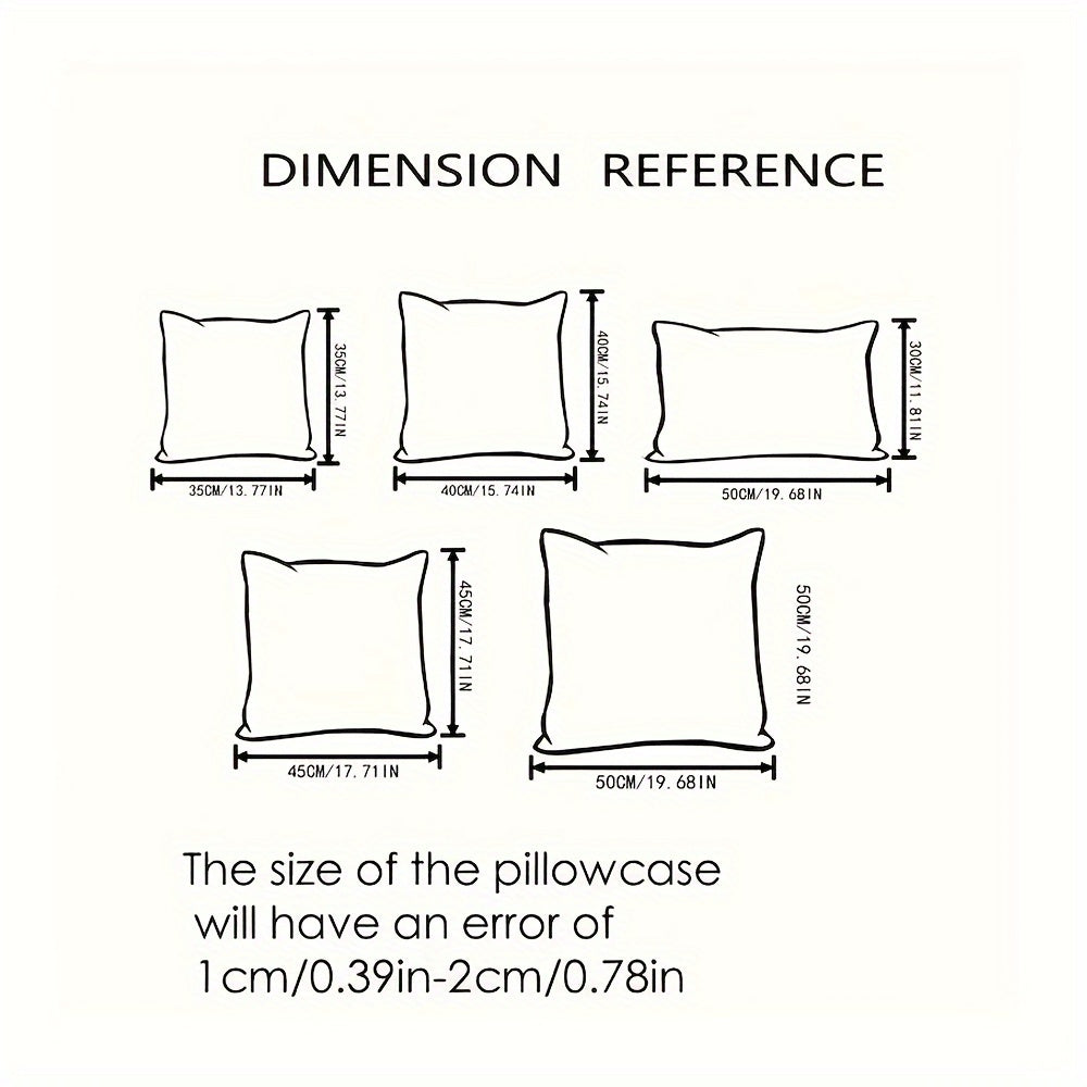 NordLiv Pillowcase Set | Boho Style | Soft Cord | 2 pieces, 45×45 cm, 50x50cm