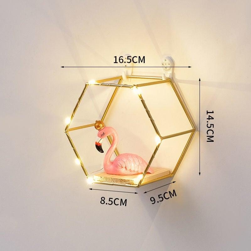 Unique hexagonal wall pot holder vacation