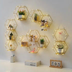 Unique hexagonal wall pot holder vacation