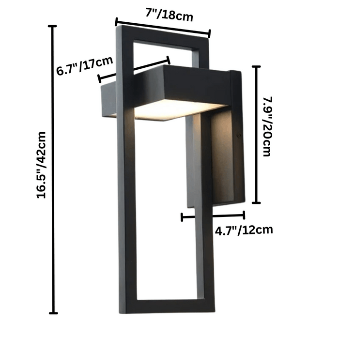 ARCORA – Modern Outdoor Wall Lamp with LED & Weather Protection