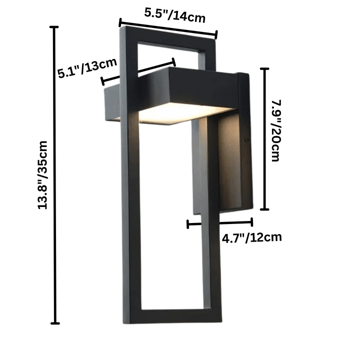 ARCORA – Modern Outdoor Wall Lamp with LED & Weather Protection