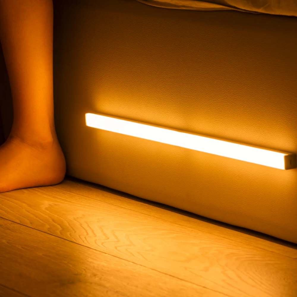 LED Night Light Sensor Wooden Bed Frame