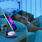 Folding magnetic 3-in-1 wireless charger