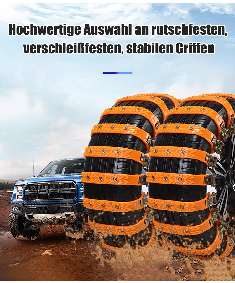 Non-slip tire chain | Ultimate car safety
