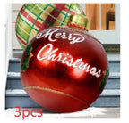 Inflatable Christmas Ball Outdoor Decoration 60cm – Weather Resistant PVC Christmas Decoration