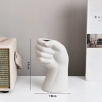 Artistic Hand Gesture Ceramic Tabletop Flower Vase