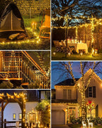 Waterproof fairy lights with solar energy
