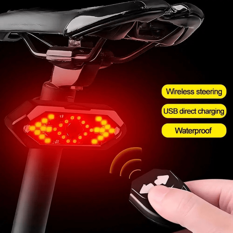 BikeGuard Light – Rechargeable bicycle rear light with remote control & 32 LEDs for maximum safety